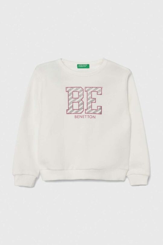 

Детская хлопковая толстовка United Colors of Benetton, белый