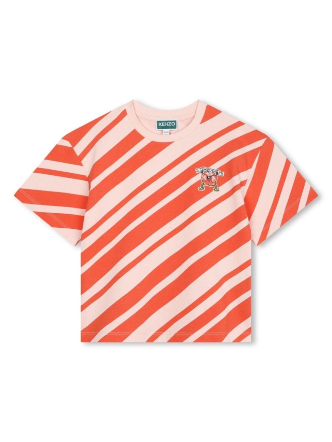 

Kenzo Kids футболка в полоску, оранжевый