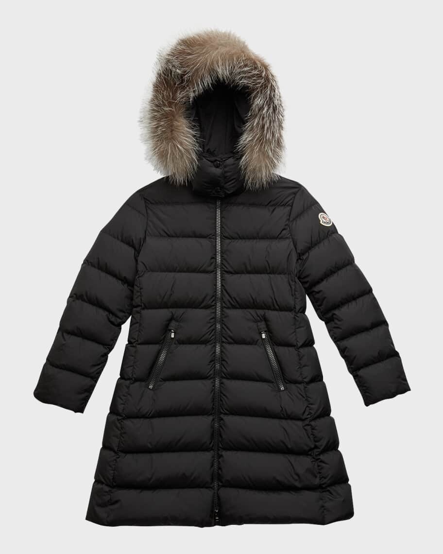 

Длинное пальто Abelle с мехом для девочки, размер 8–14 Moncler
