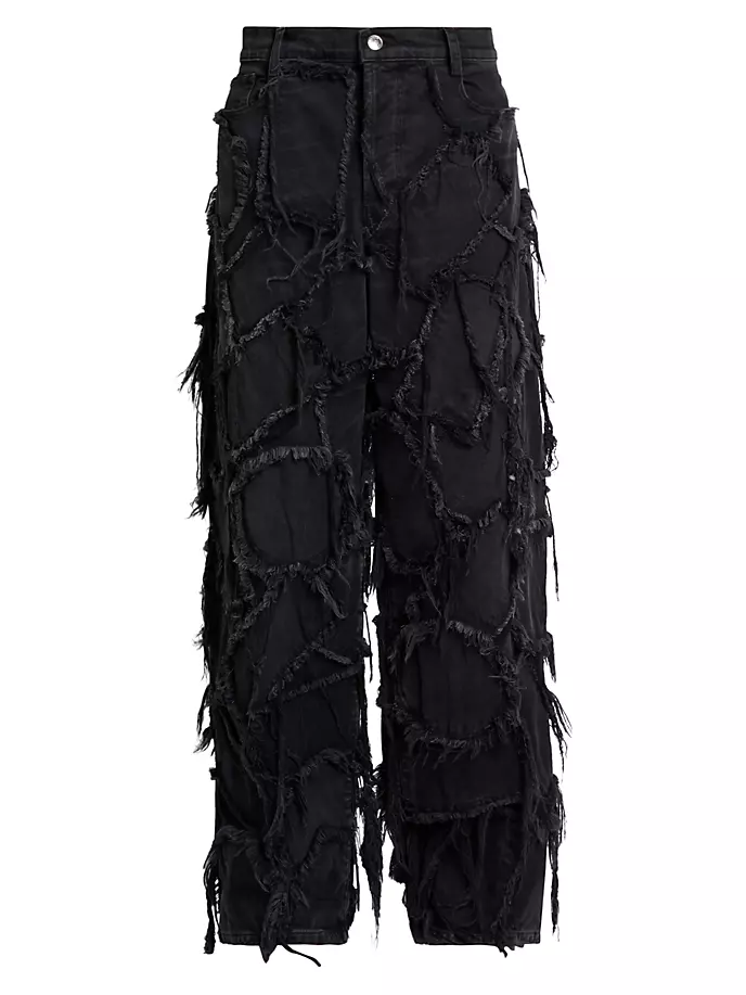 

Джинсы с пятью карманами в стиле пэчворк Nahmias, цвет charcoal wash