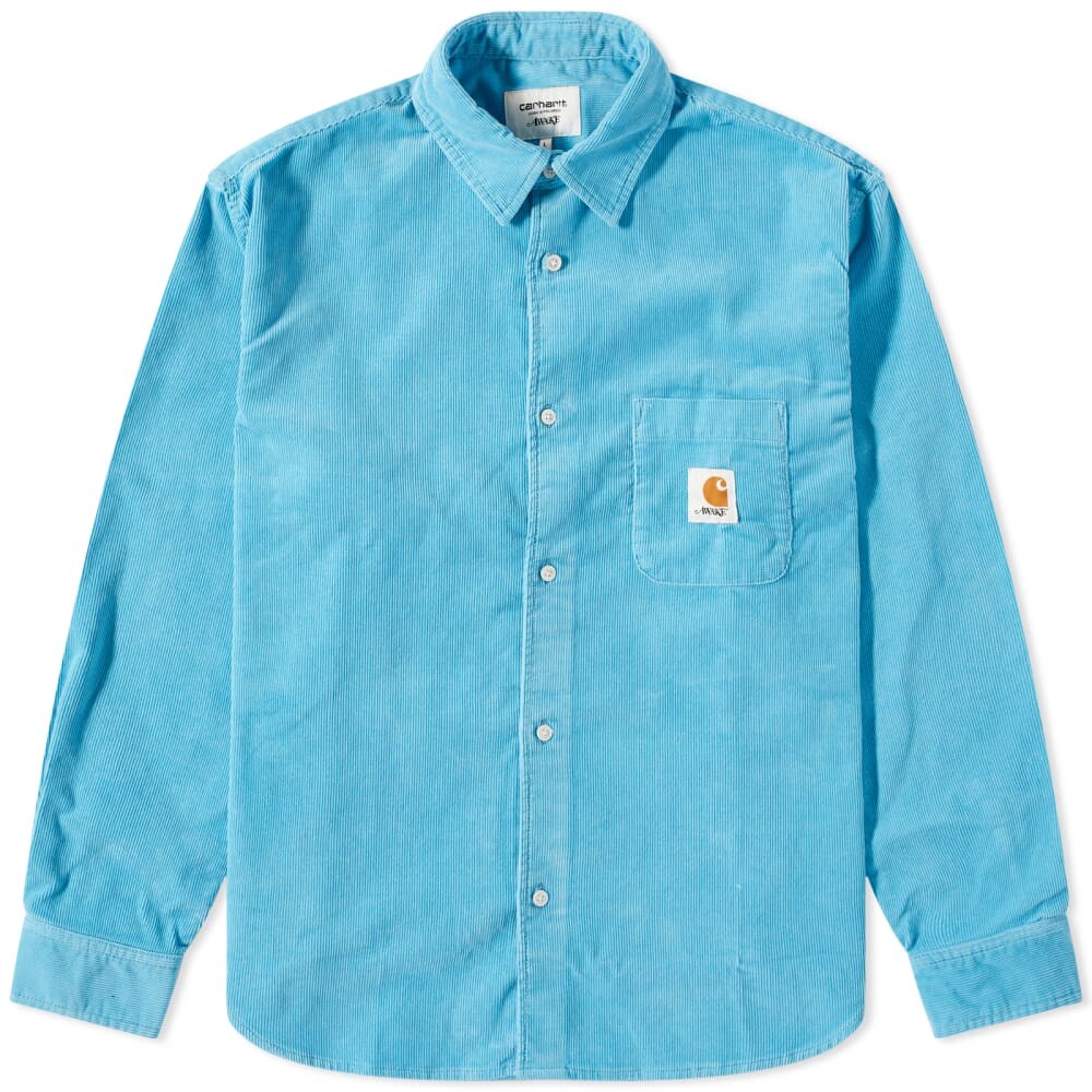 

Рубашка с воротником Awake NY x Carhartt WIP, синий