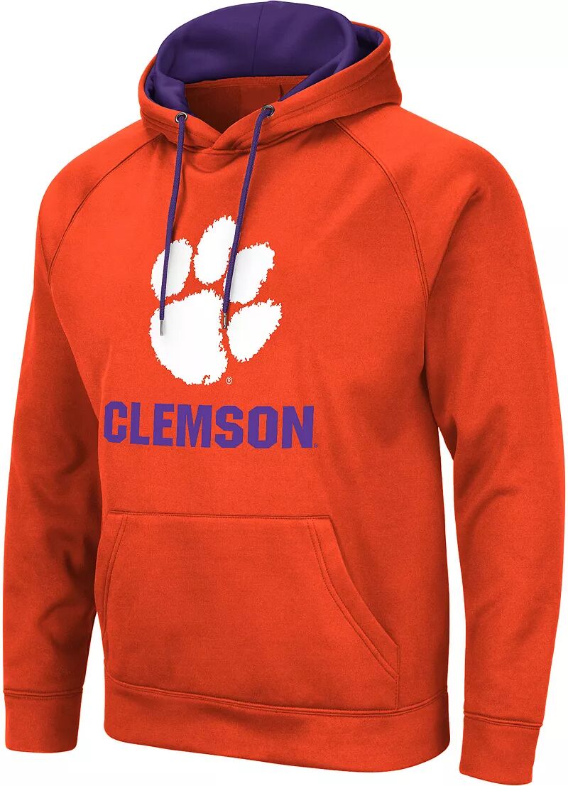 цена Colosseum Мужской пуловер с капюшоном Clemson Tigers оранжевый
