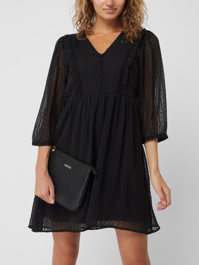

Косметичка со съемным зеркалом Guess, черный