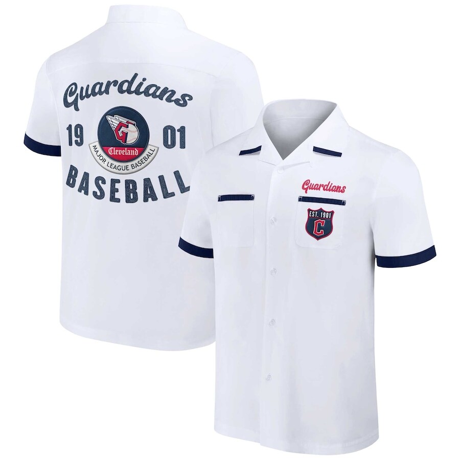 

Рубашка Darius Rucker Collection by Fanatics Cleveland Guardians, белый