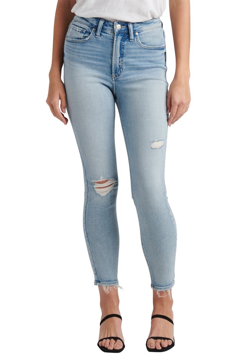 

Рваные джинсы скинни High Note с высокой талией SILVER JEANS CO.
