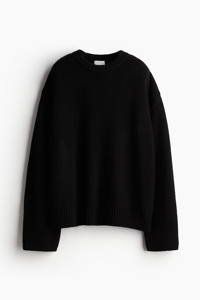 

Свитер оверсайз из смеси кашемира H&M, черный