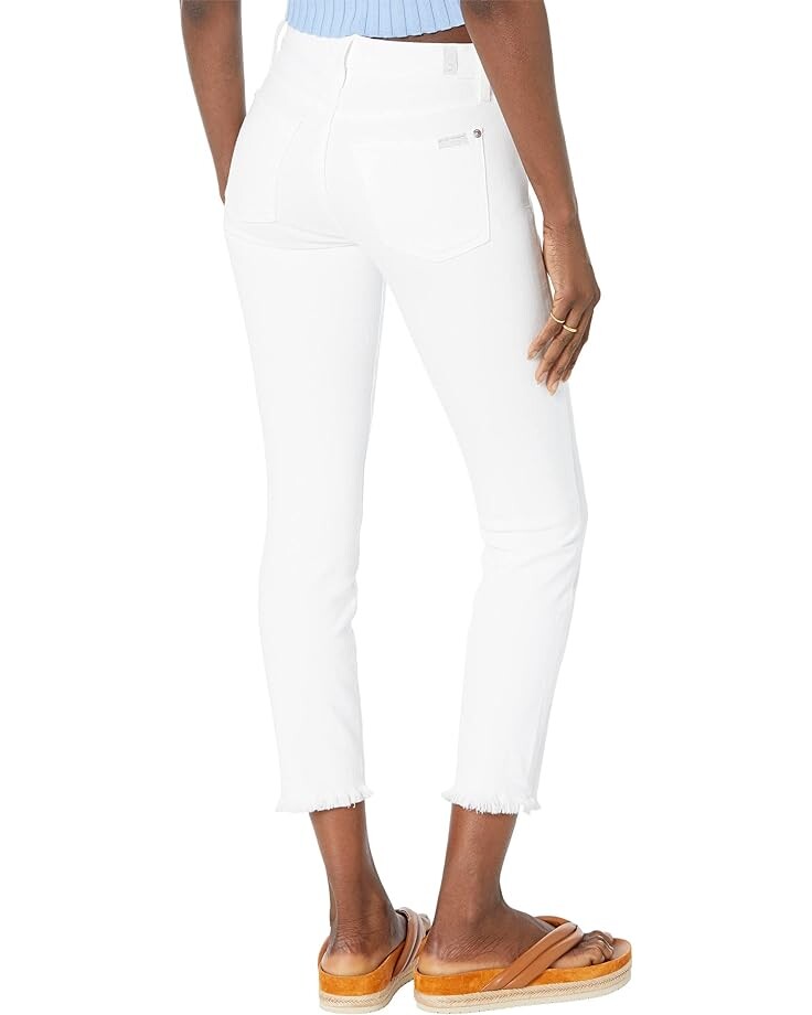 

Джинсы 7 For All Mankind Kimmie Crop in Clean White, цвет Clean White