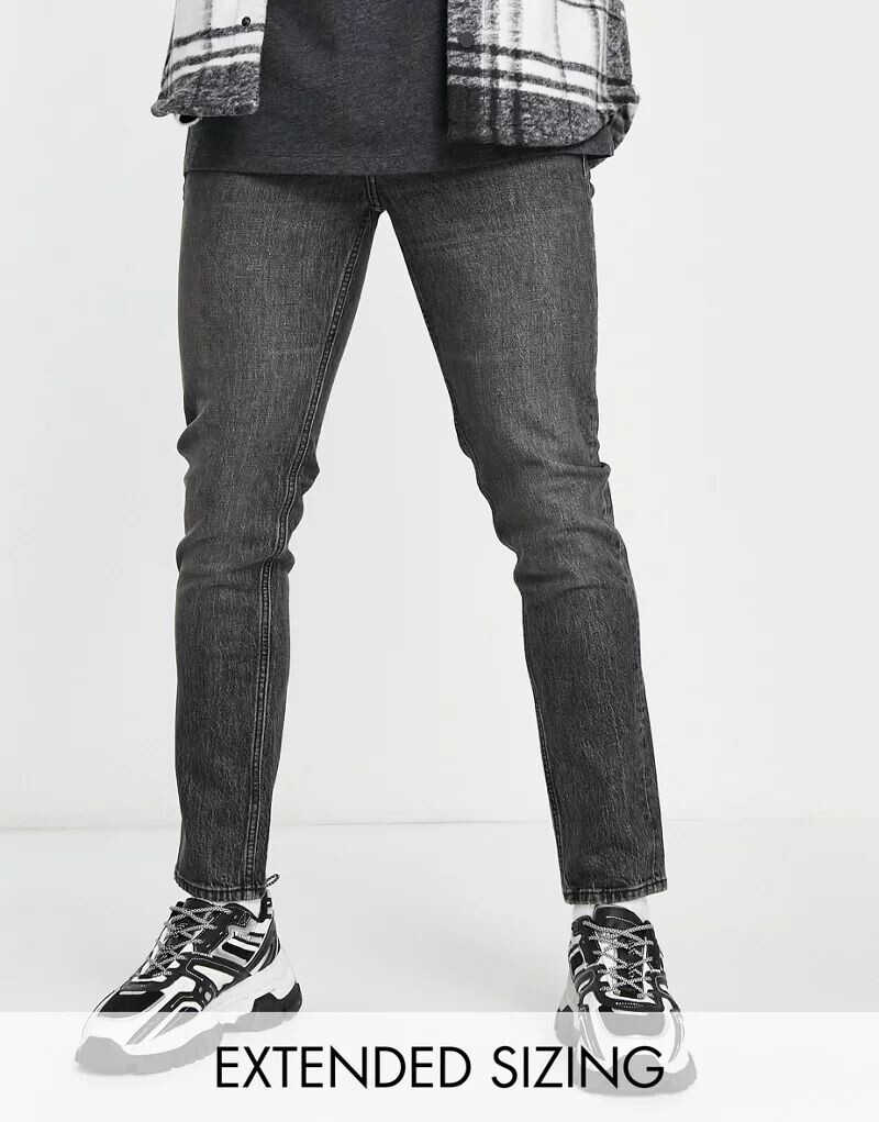

Черные джинсы скинни ASOS Cone Mill Denim American Classic