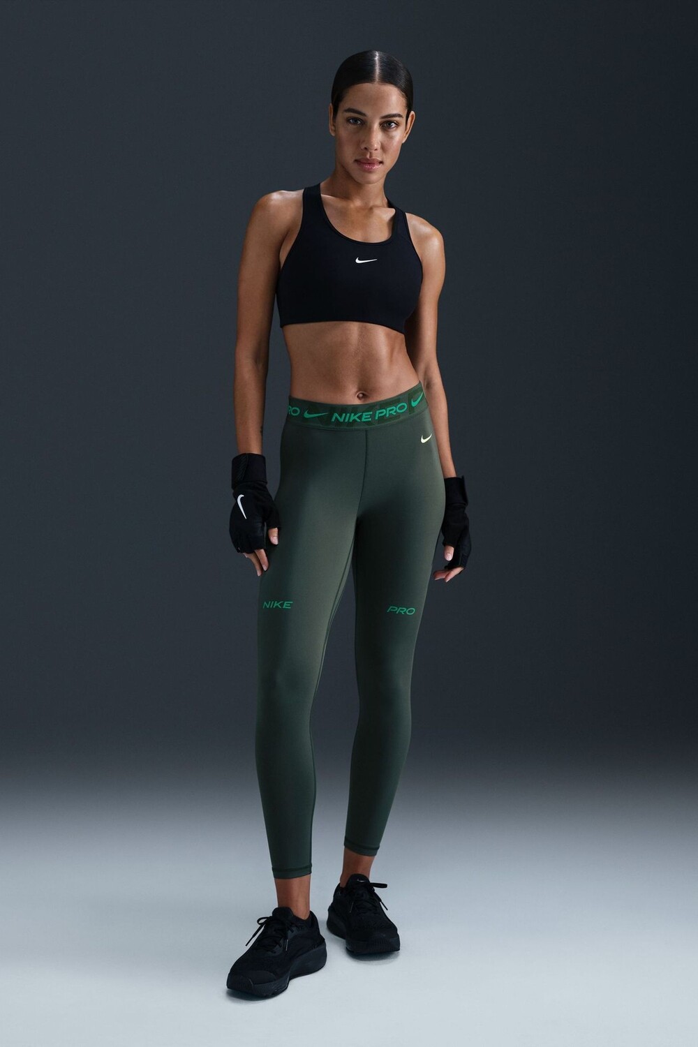 

Леггинсы Pro средней посадки 7/8 Nike, зеленый