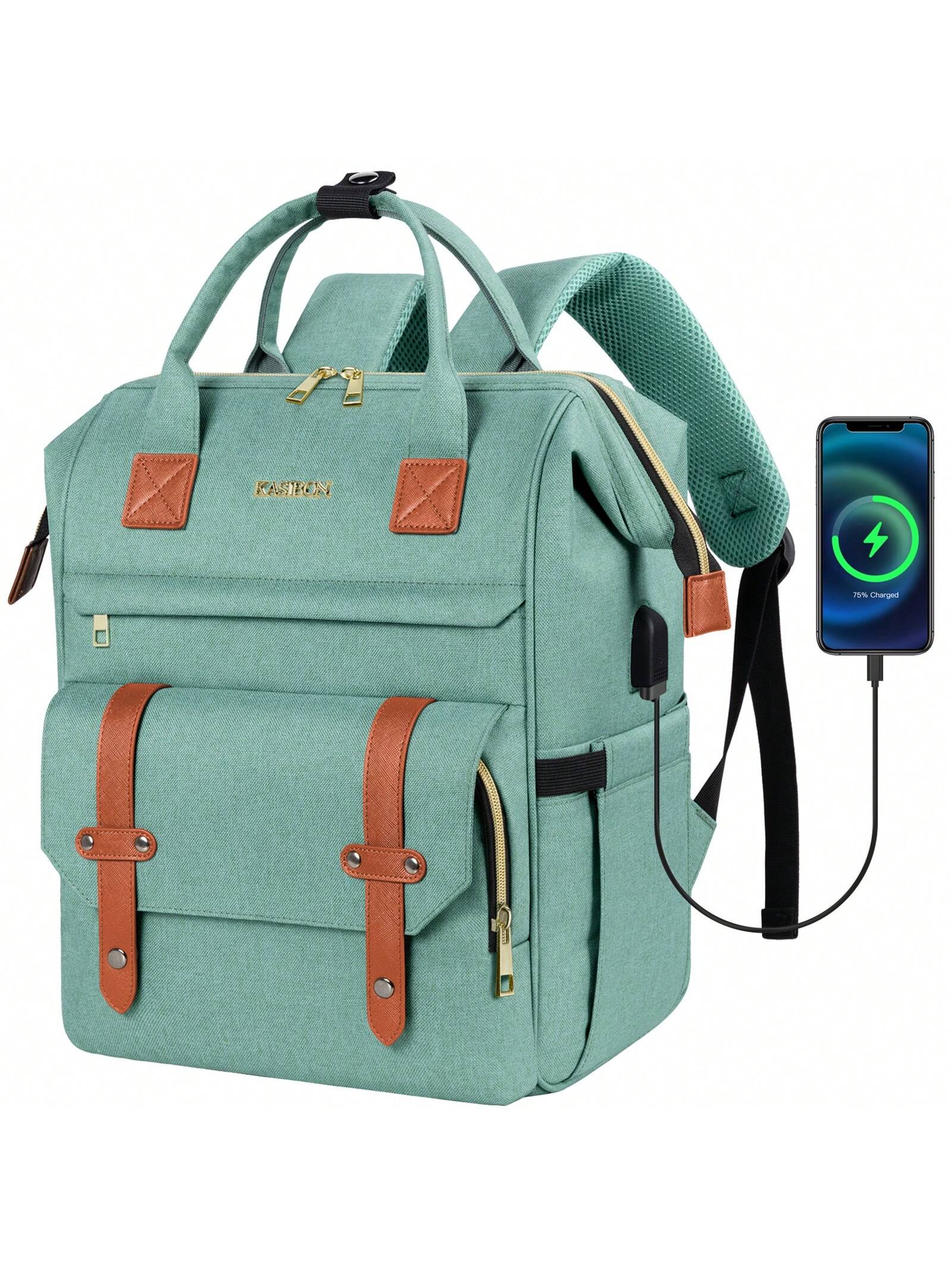 Рюкзак для ноутбука для женщин, зеленый