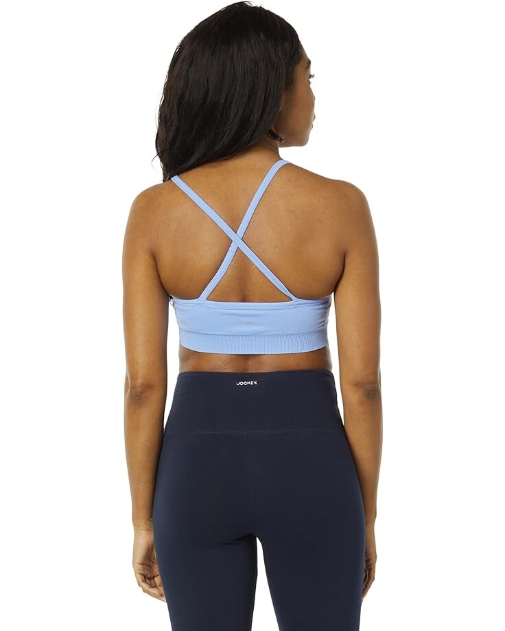 Бюстгальтер Jockey Active Seamless Medium Impact Cross-Back Cami Bra, цвет Hydrangea