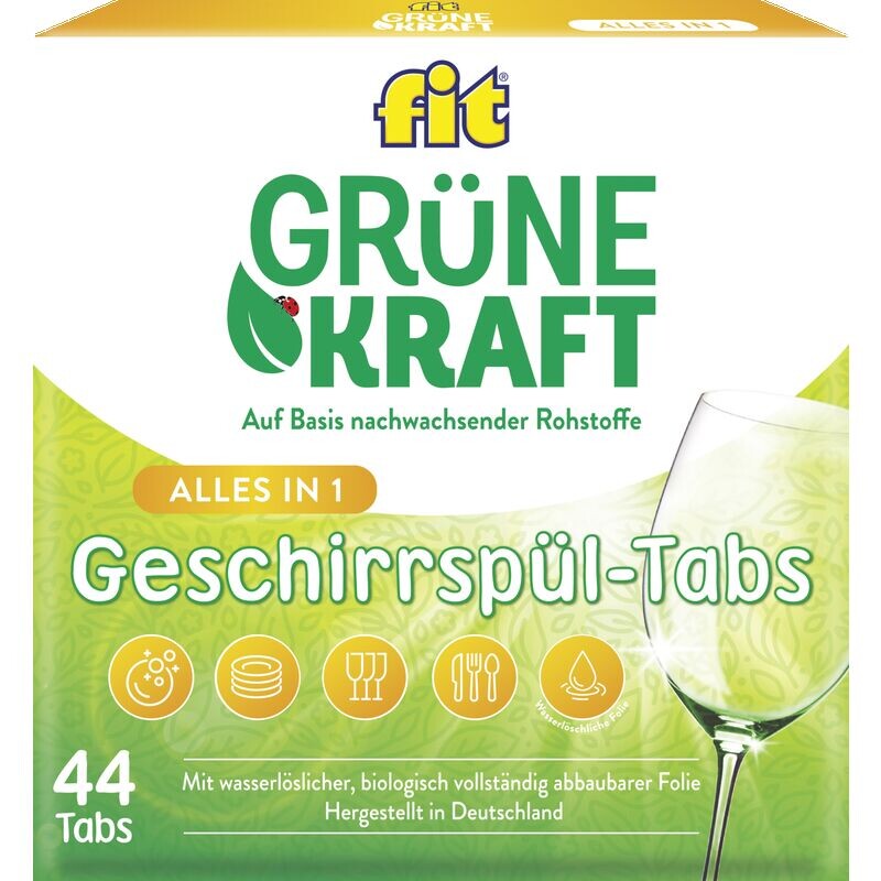 

Таблетки Green Kraft «все в одном» для посудомоечной машины, упаковка XL fit, 880 g