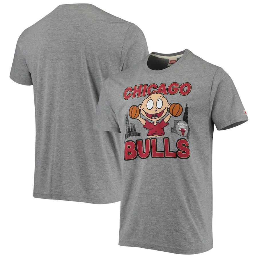 

Футболка с коротким рукавом Homage Chicago Bulls, серый