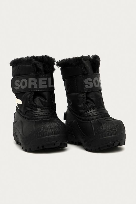 цена Детские зимние ботинки Snow Commander Sorel, черный