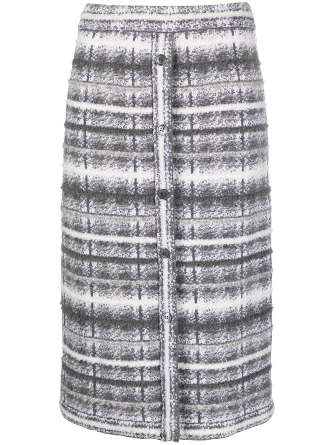 

Thom Browne юбка из букле в клетку тартан, серый