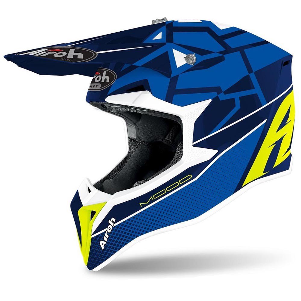 Шлем для мотокросса Airoh Wraap Mood, синий