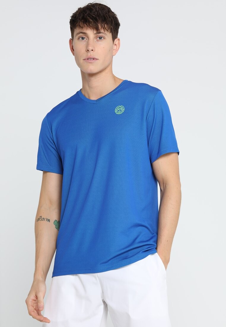 

Футболка с принтом TED TECH TEE BIDI BADU, цвет blue/neon green
