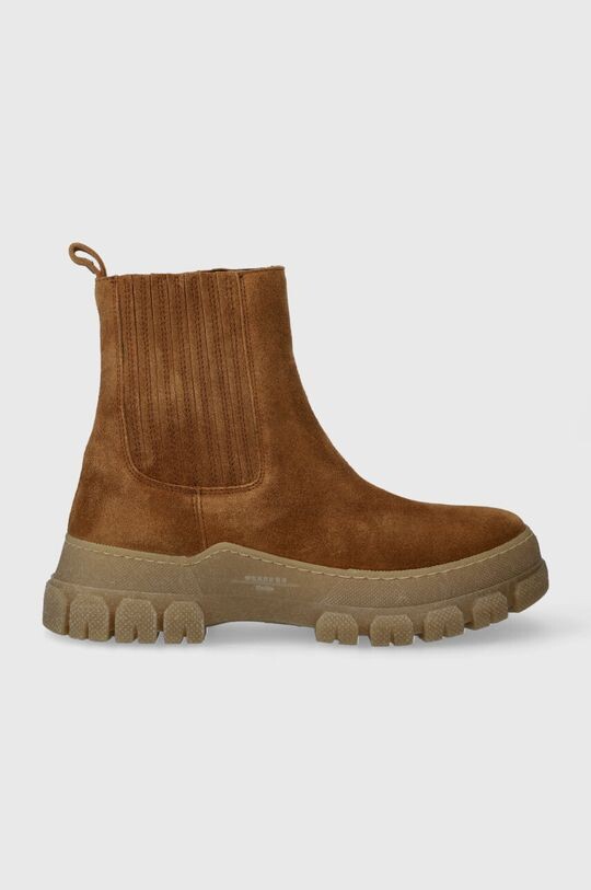 

Замшевые ботильоны Genepi Weekend Max Mara, коричневый