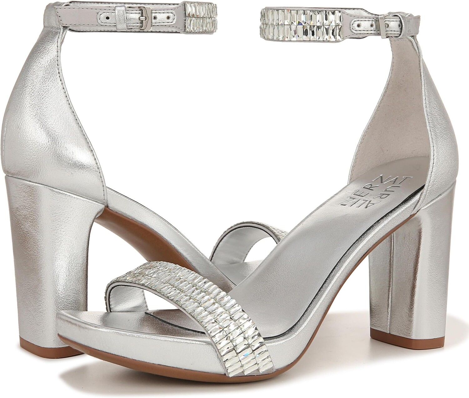 

Босоножки Joy-Sparkle Naturalizer, цвет Silver Satin Synthetic