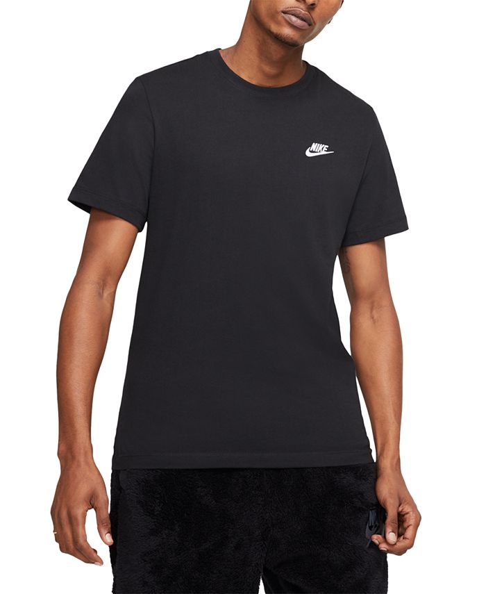 цена Мужская футболка Sportswear Club Nike, цвет Black/White