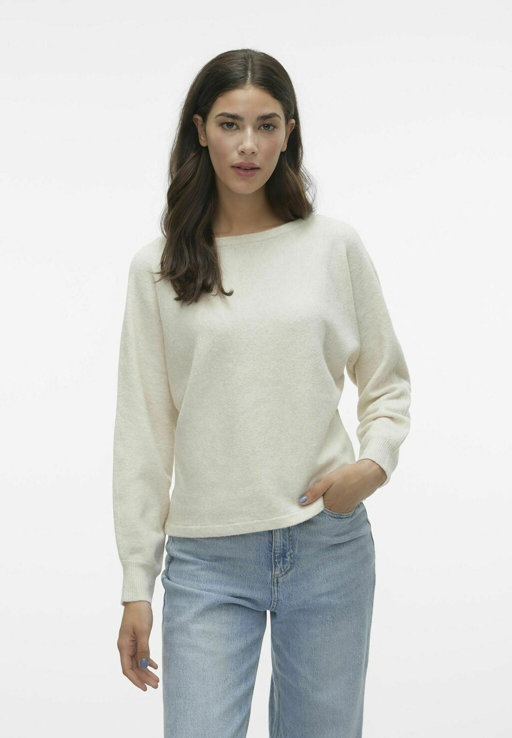 

Свитшот Vero Moda DOFFY LS BOATNECK GA BOO, цвет birch