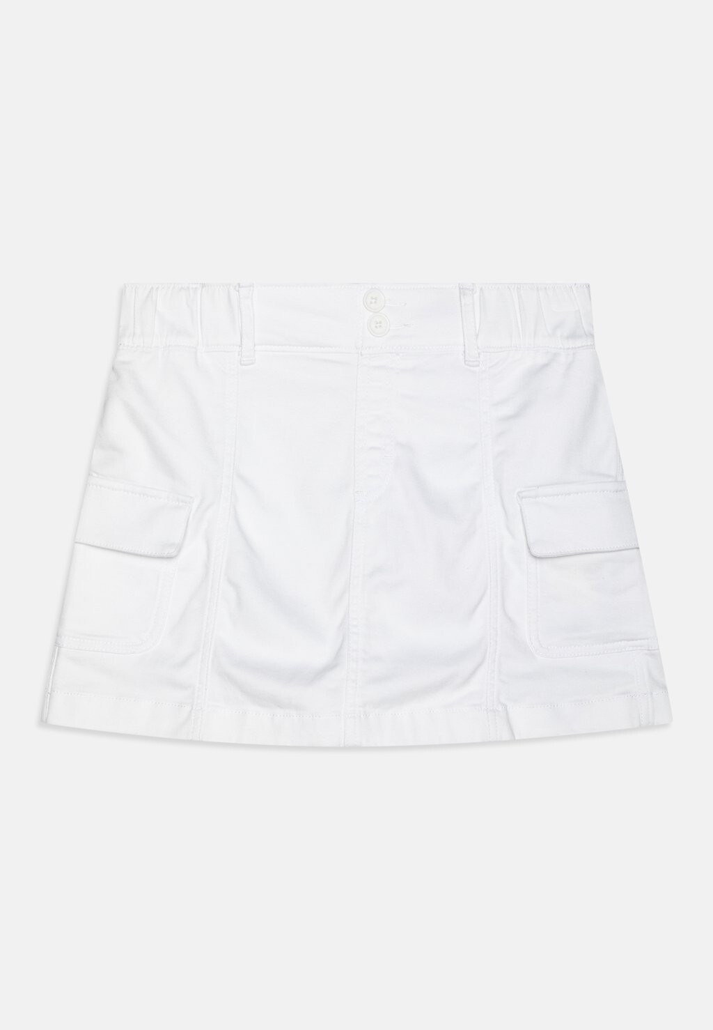 

Мини-юбка Utility Skort Abercrombie & Fitch, ярко-белая