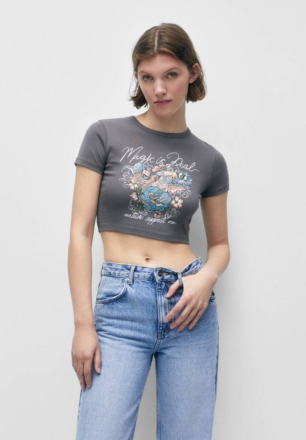 

Футболка с принтом PULL&BEAR