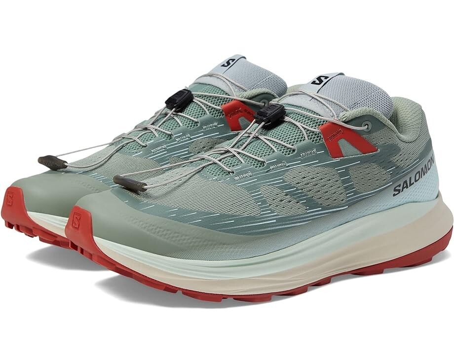 

Кроссовки Salomon Ultra Glide 2, цвет Lily Pad Bleached Aqua Hot Sauce