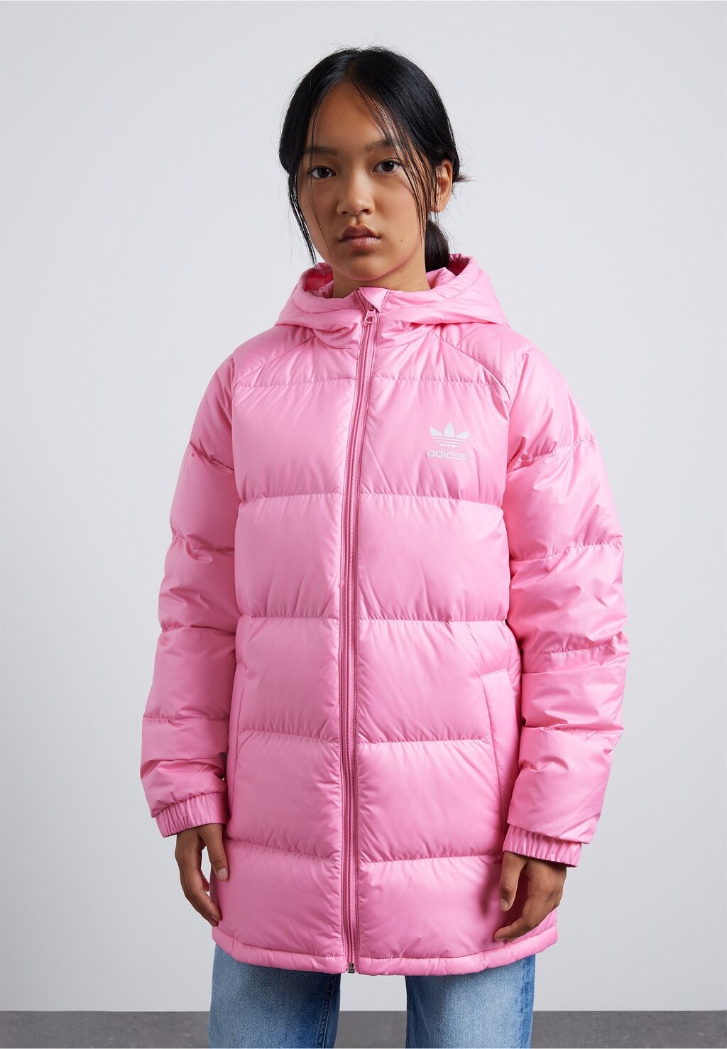

Пуховик Elo Junior Down adidas Originals, цвет bliss pink