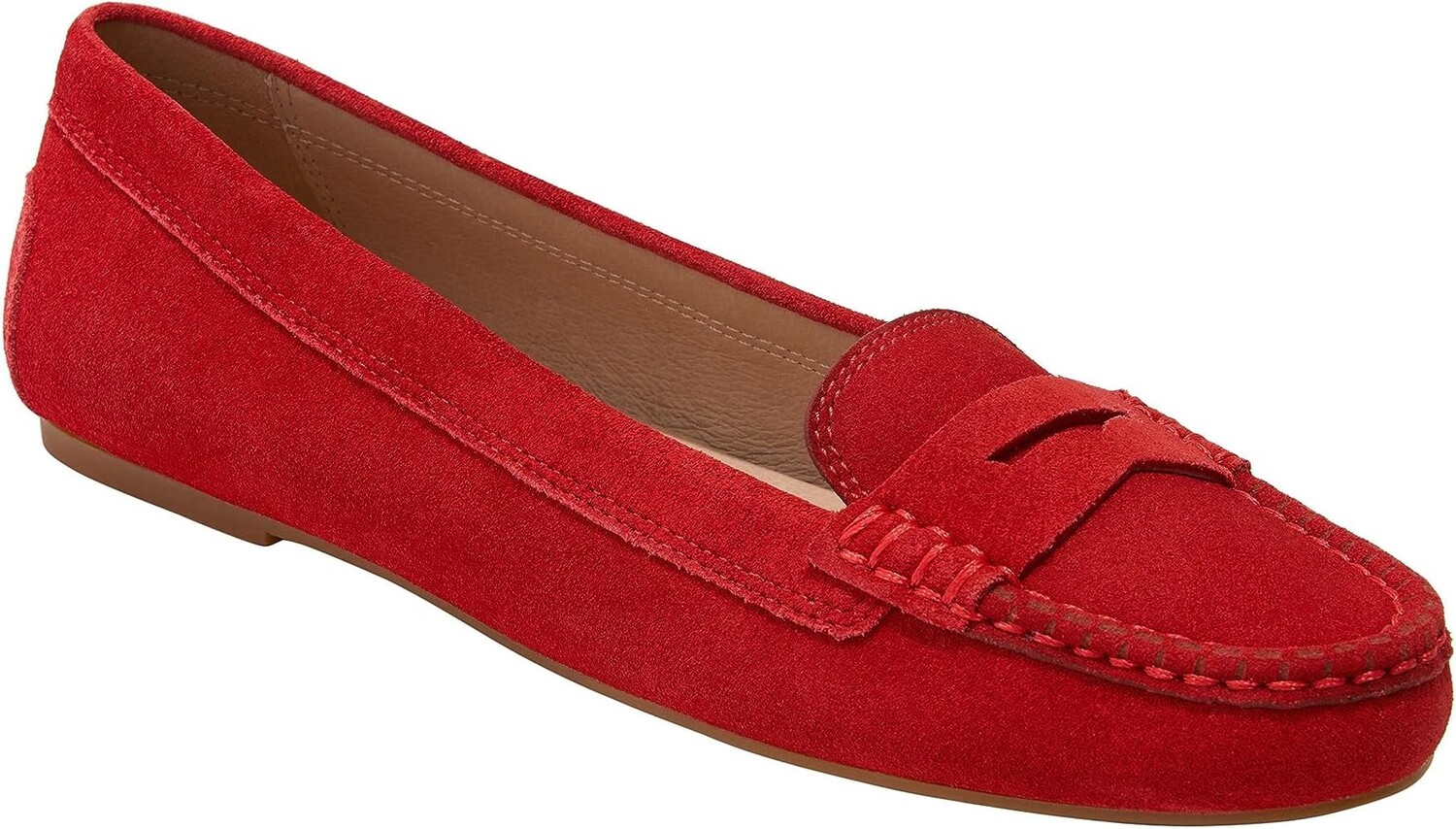 

Балетки Meyers Penny Moc - Suede Jack Rogers, ярко-красный
