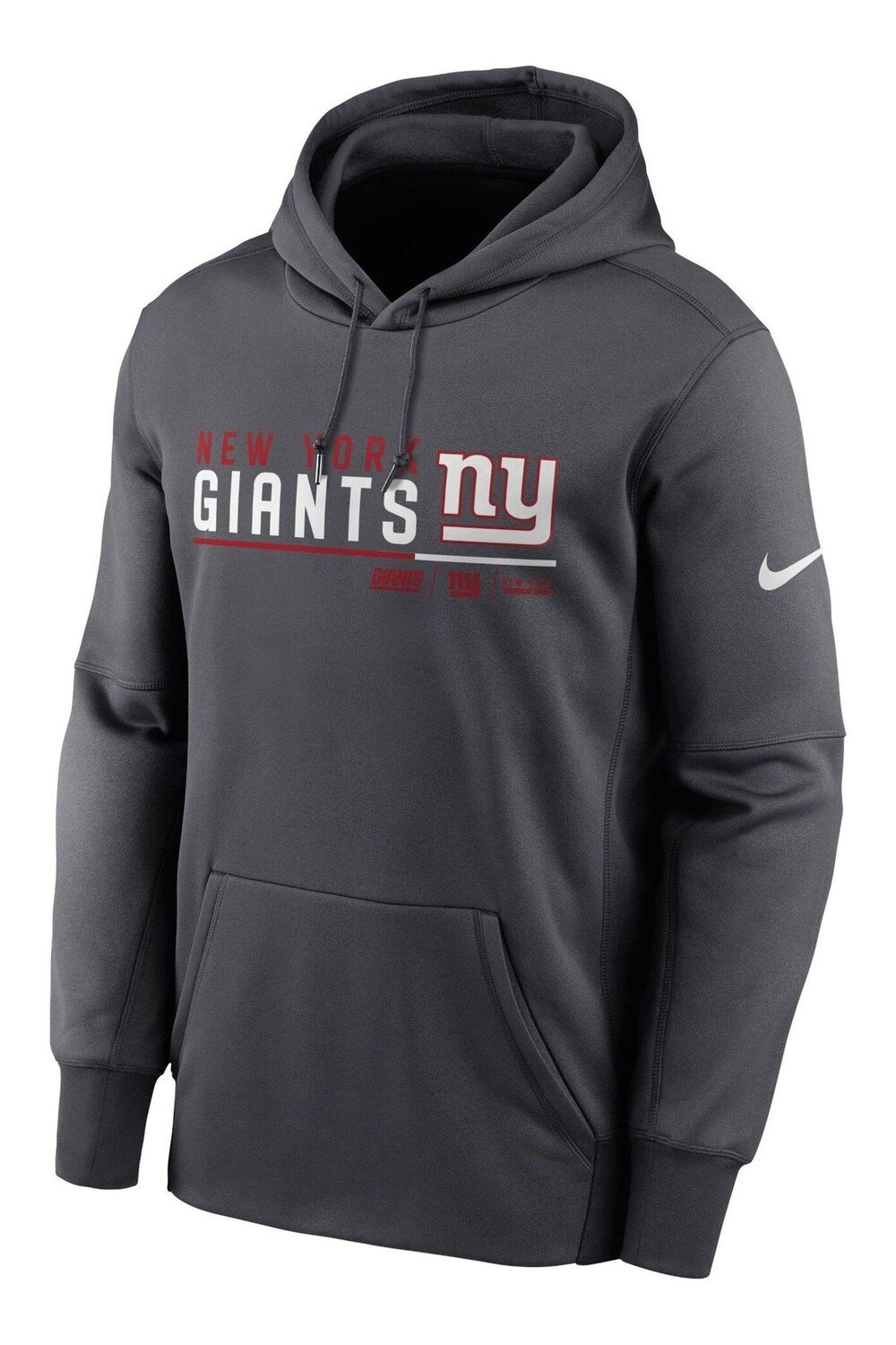 

Утепленный пуловер с капюшоном Fanatics New York Giants Nike Nike, серый