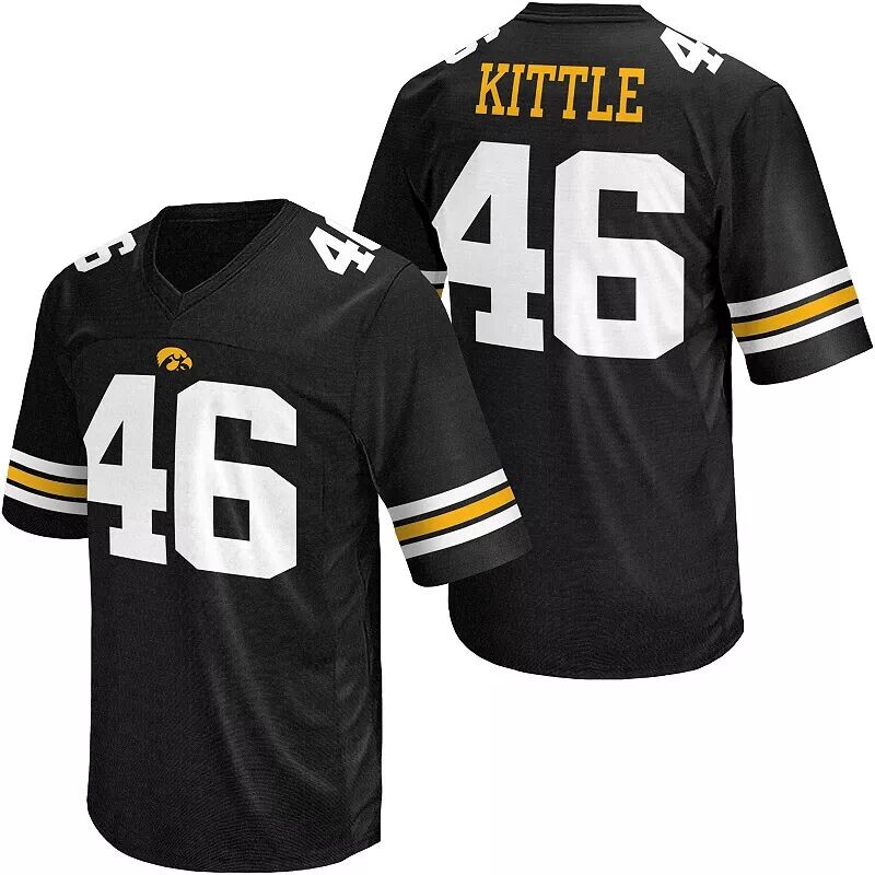 

Retro Brand Мужской Iowa Hawkeyes черный Джордж Киттл Реплика Джерси