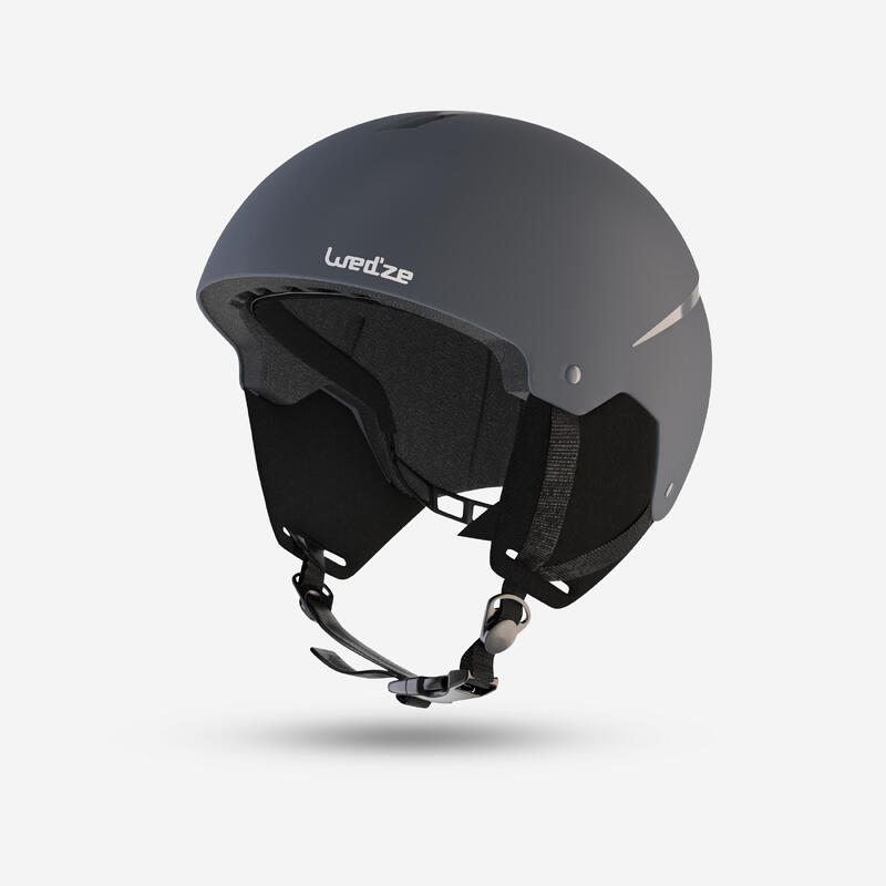 Лыжный шлем взрослый - H100 серый WEDZE, цвет grau цена и фото