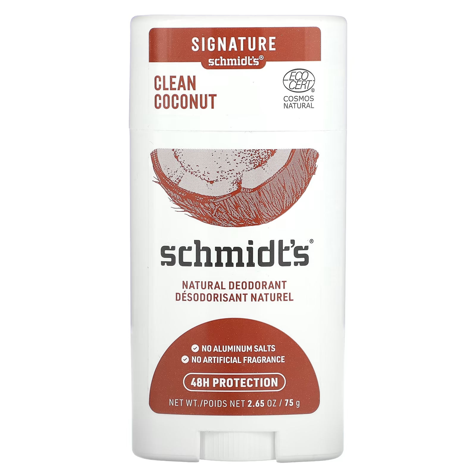 

Натуральный дезодорант Schmidt's Clean Coconut без солей алюминия, 75 г