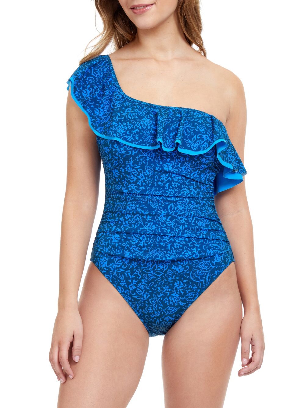 

Слитный купальник Mehndi на одно плечо Gottex Swimwear, Коричневый