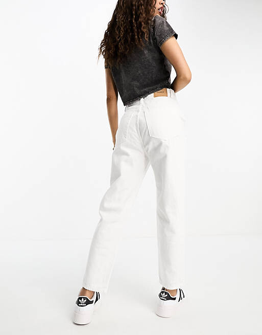 

Белые джинсы с завышенной талией Pull&Bear Petite