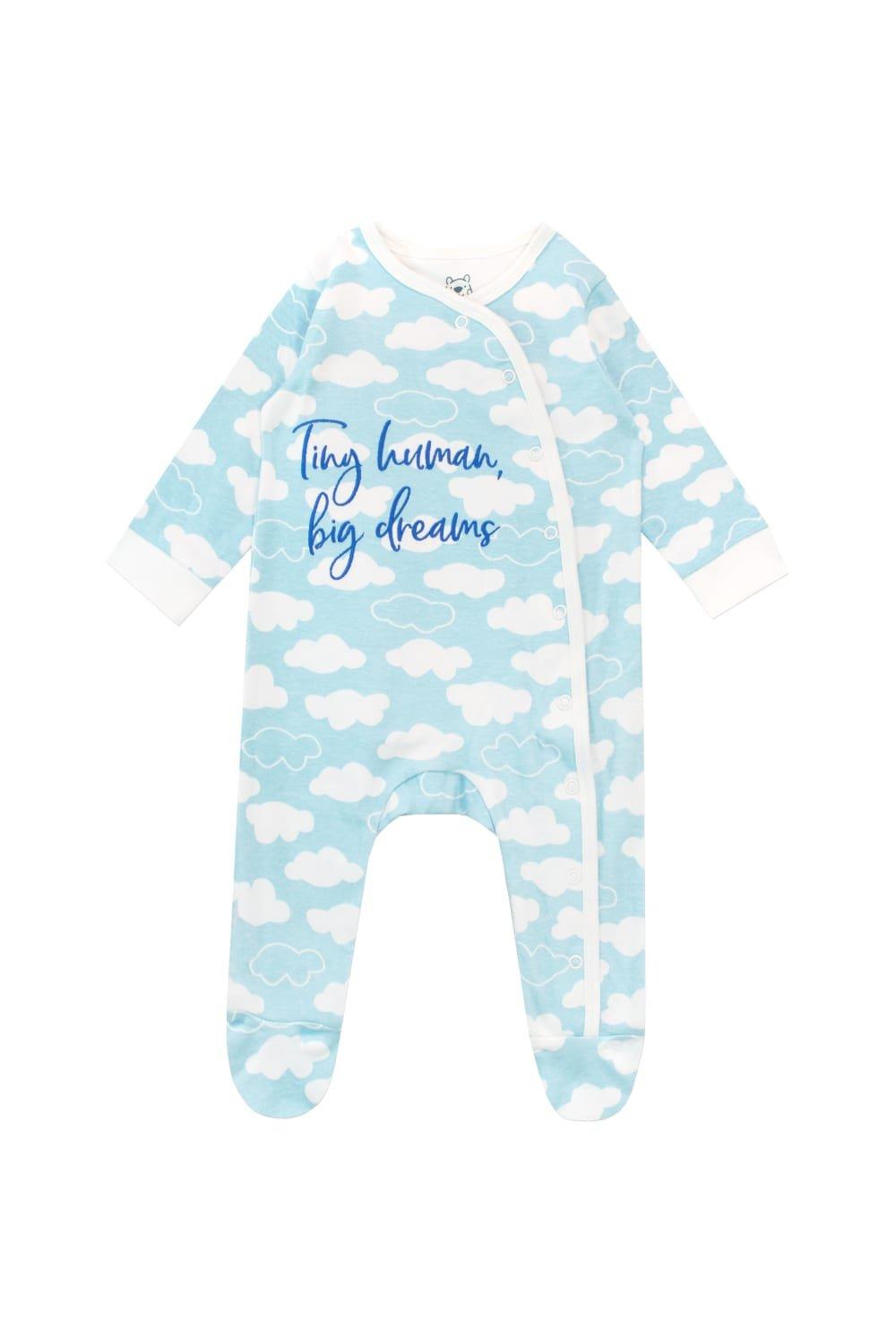 цена Детский крошечный человеческий пижамный костюм Harry Bear, синий