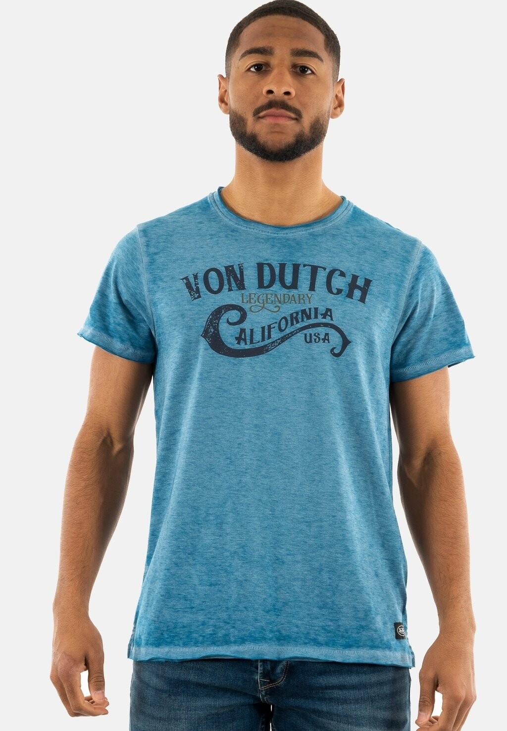 

Футболка с принтом TRCALIF Von Dutch, синий