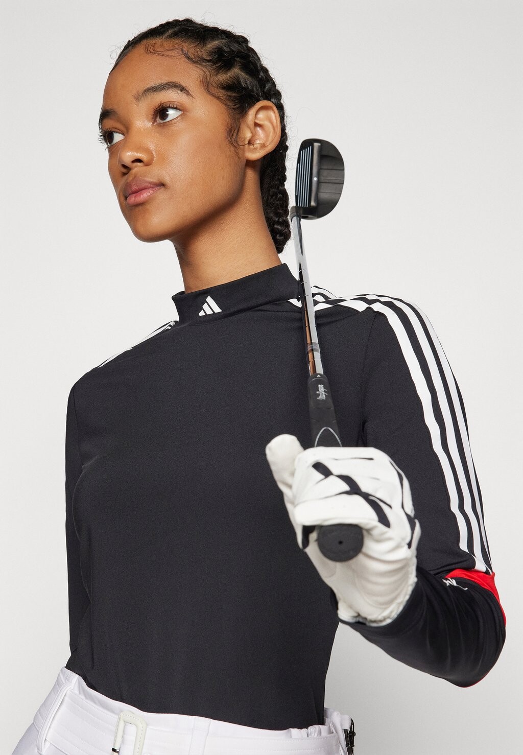 

Топ с длинными рукавами JAY3LLE LS MOCK adidas Golf, черный