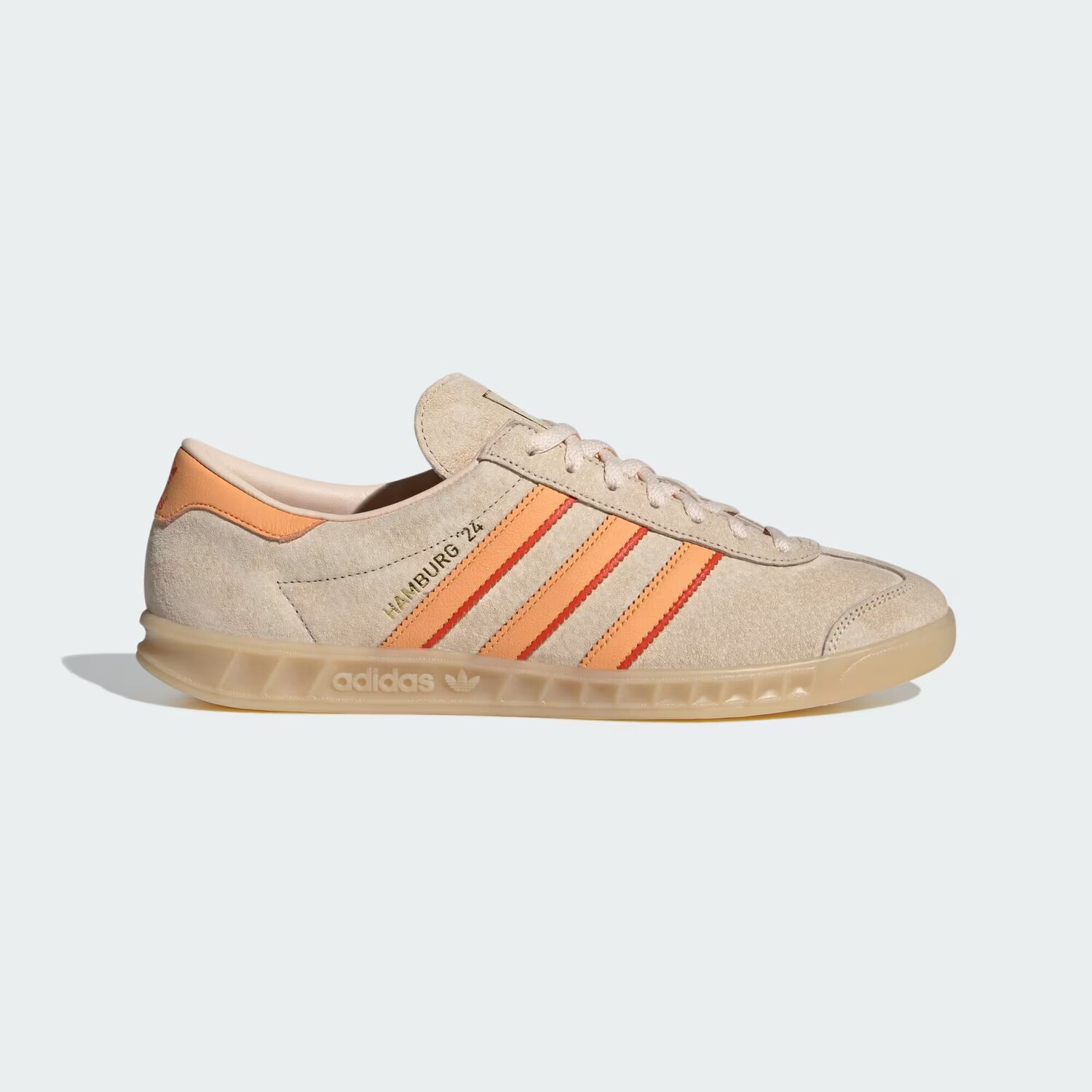 

Кроссовки Гамбург 24 Adidas, цвет Crystal Sand/Hazy Orange/Collegiate Orange