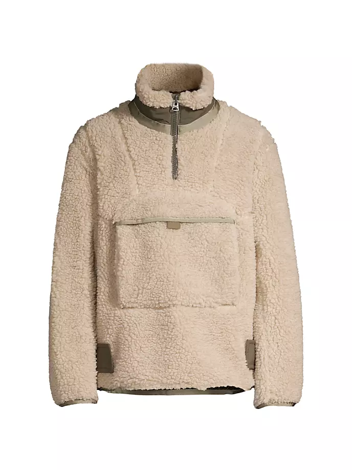 

Пуловер-свитер из шерпы Sacai, экрю