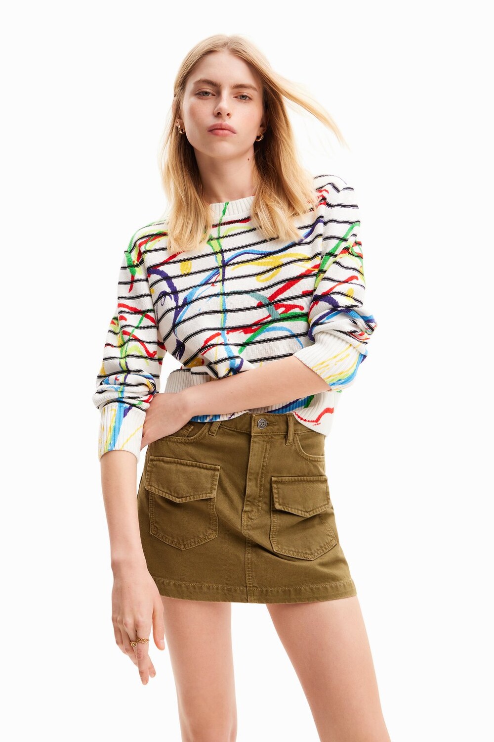

Свитер Trazis Desigual, белый