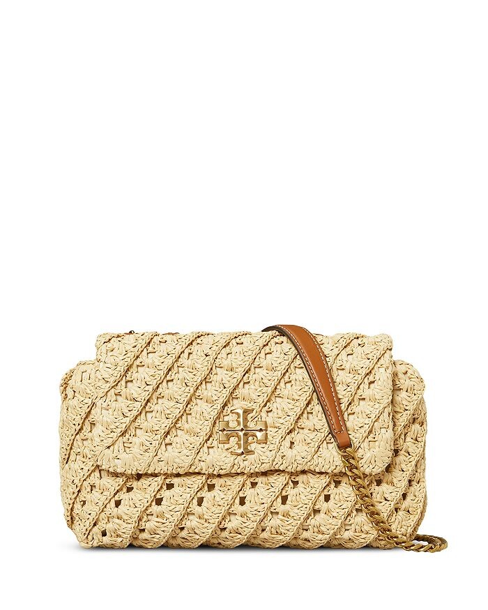 

Маленькая трансформируемая сумка через плечо Kira, связанная крючком Tory Burch