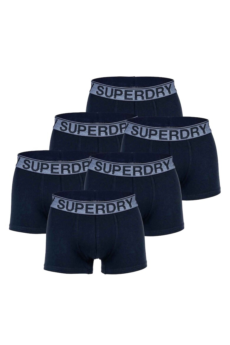 

Боксеры из органического хлопка с логотипом - 6 пар Superdry, синий