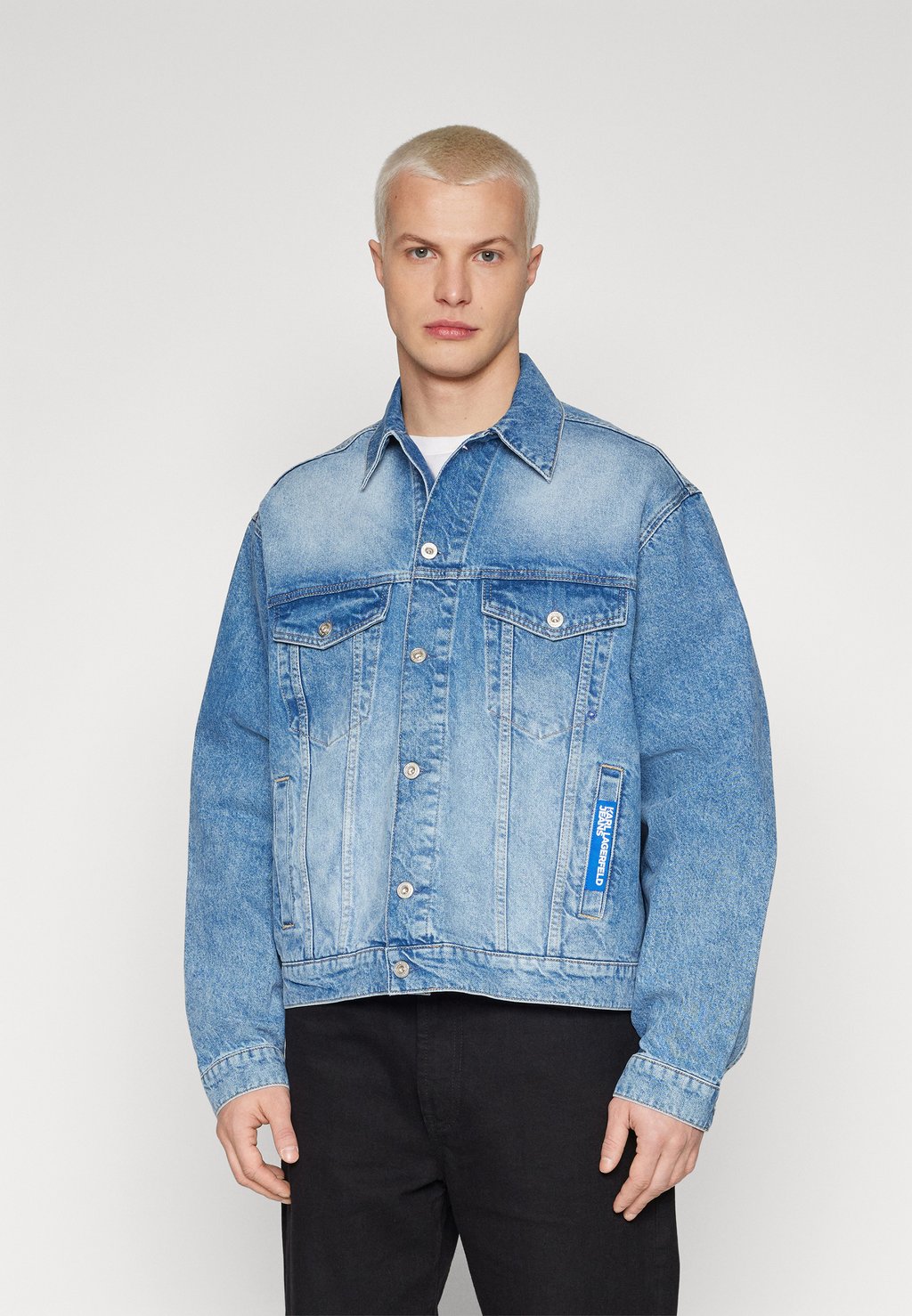 Джинсовая куртка Karl Lagerfeld Jeans, светло-синий