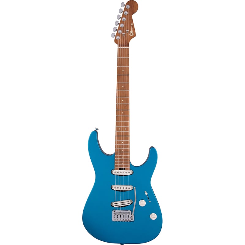 Электрогитара Charvel Pro-Mod DK22 SSS 2PT CM Guitar, Caramelized Maple, Electric Blue charvel pm dk22 sss 2pt cm blk электрогитара цвет черный
