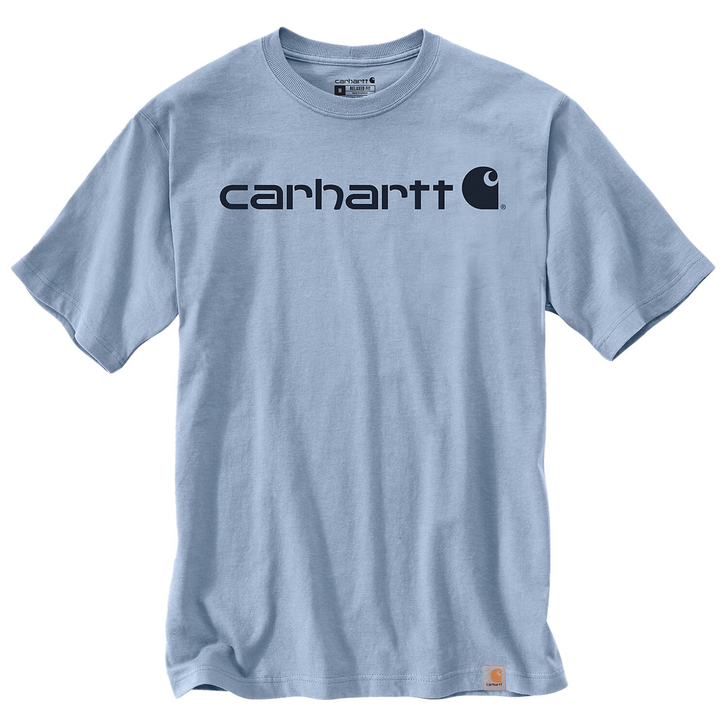 

Футболка Carhartt Core Logo S/S, цвет Fog Blue