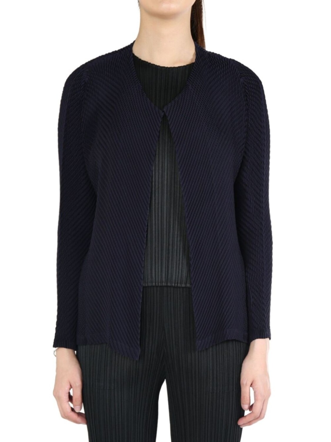 

Pleats Please Issey Miyake жакет с эффектом плиссе
