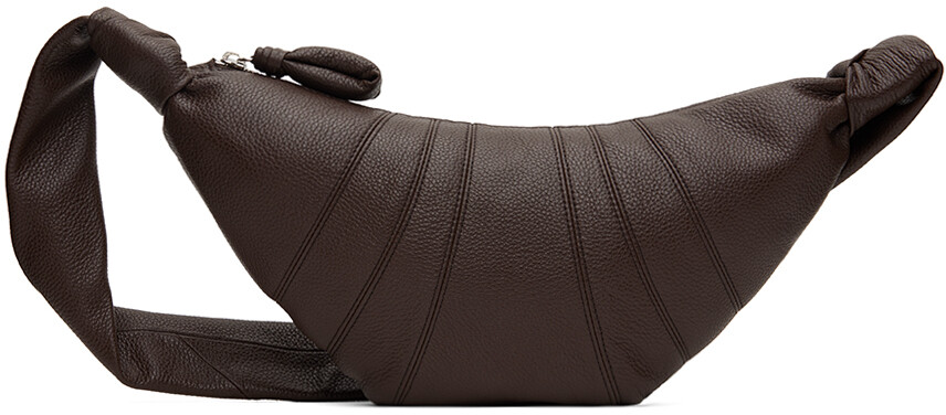 

Коричневая маленькая сумка для круассанов Lemaire, цвет Pecan brown