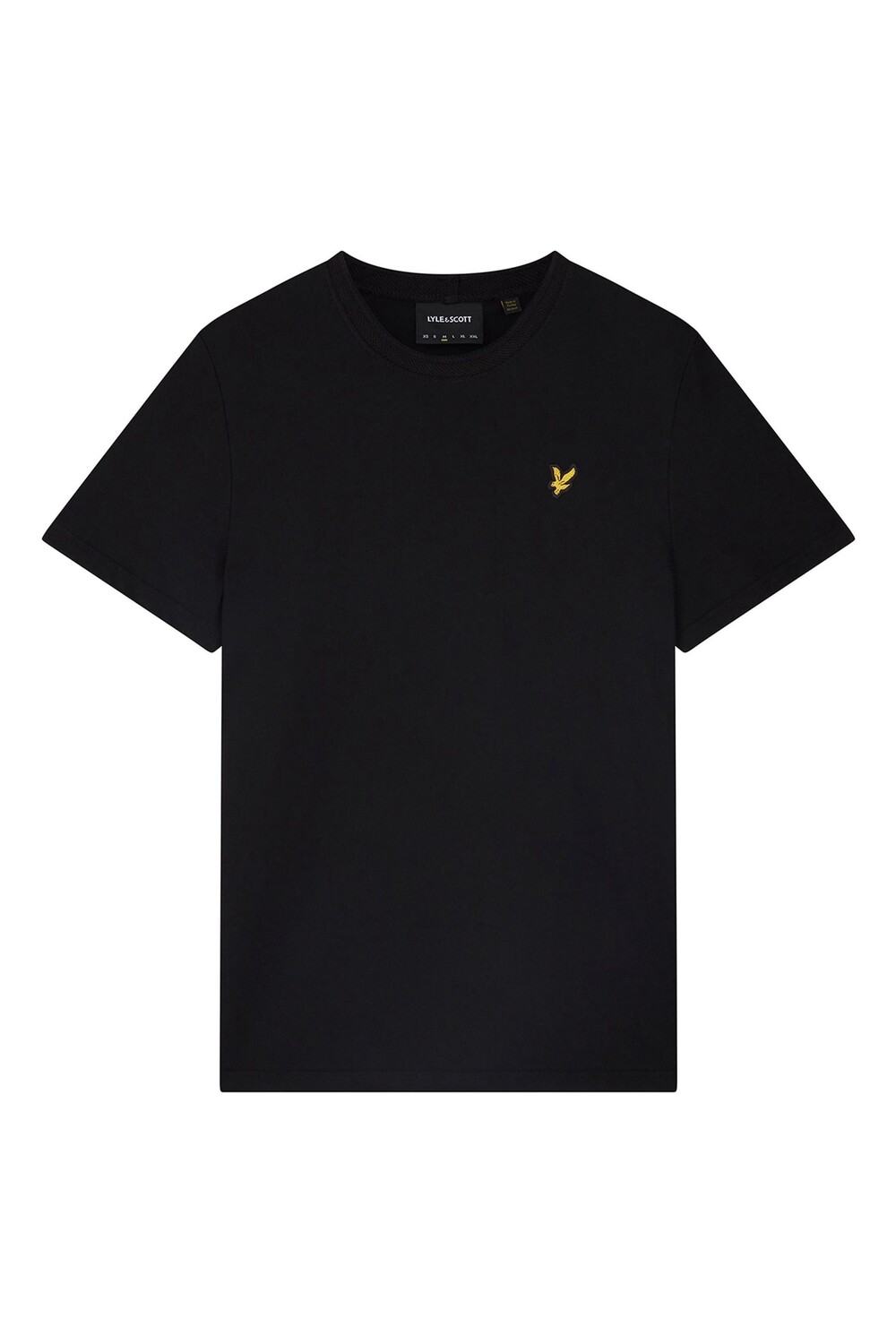 

Черная футболка с воротником Lyle & Scott, черный